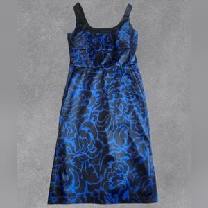 Donna Ricco Mini Dress Black Blue Size 8